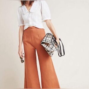 Anthropologie Maeve Roswell Collared Blouse